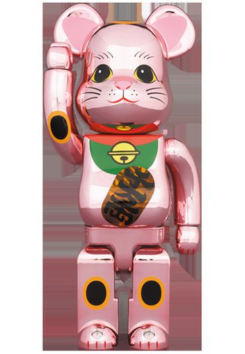 Bearbrick Maneki Neko Peach Gold Plated Luminous 4