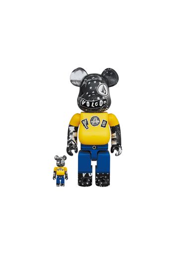 Bearbrick x Volcom 30th Anniversary 100% & 400% Set Yellow/Blue