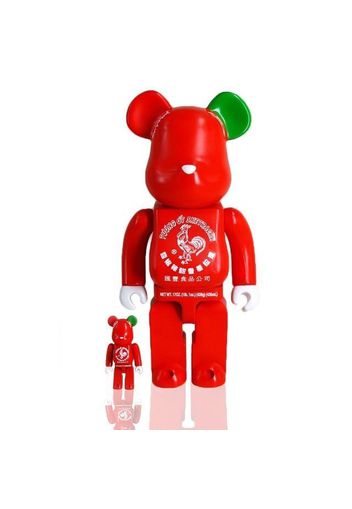 Bearbrick BAIT x Medicom x Sriracha 100% & 400% Set Red