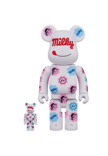 Bearbrick MILKY THE CONVENI MILKY 100% & 400% Set White