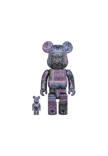 Bearbrick x BAPE Black Bandana 100% & 400% Set