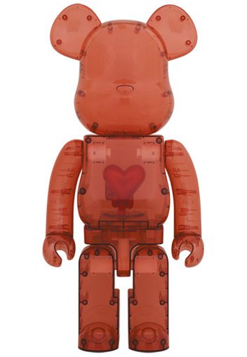 Bearbrick Emotionally Unavailable Clear Red Heart 1000%