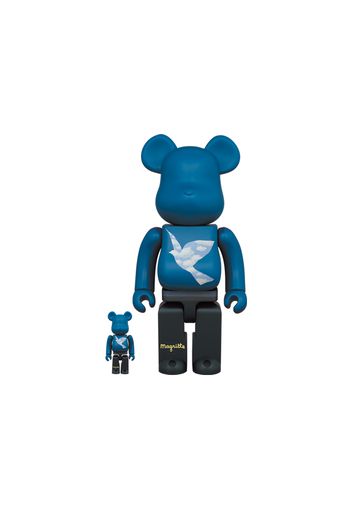 Bearbrick René Magritte (L'oiseau de ciel 1965/La belle societe 1965) 100% & 400% Set