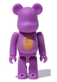 Bearbrick Los Angeles Exclusive 100% Bearbrick Purple/Gold