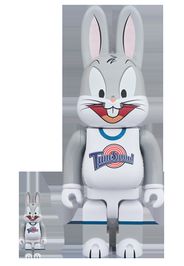 Bearbrick x Space Jam Rabbrick Bugs Bunny 100% & 400% Set Grey