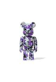 Bearbrick A Bathing Ape 28th Anniversary Camo #1 100% Purple/Grey