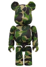 Bearbrick BAPE Play 100% Camo Green