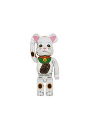 Bearbrick Maneki Neko Silver Plated Luminous 1000%