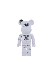 Bearbrick x Nas x APPLEBUM 1000% White