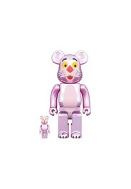 Bearbrick x Pink Panther 100% & 400% Set Chrome Ver.