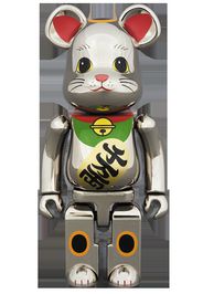 Bearbrick Maneki Neko 2 Silver Plated