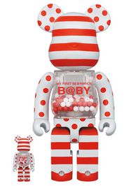 Bearbrick My First Baby 100% & 400% Set Red & Silver Chrome Ver.