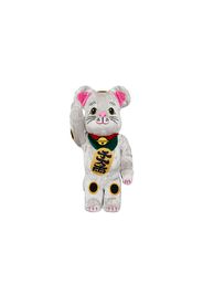 Bearbrick Maneki Neko Kigurumi 400% Silver