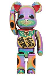 Bearbrick Lucky Cat Good Luck Ten Million Ryo Black Transparent Plating 1000%