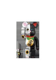 Bearbrick Maneki Neko 100% & 400% Set Silver/Black