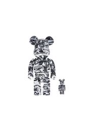 Bearbrick Kosuke Kawamura 100% & 400% Set White/Black