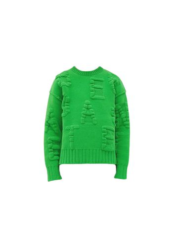 Bottega Veneta "Bottega Veneta" Embossing Sweater Parakeet