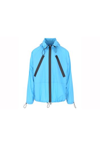 Bottega Veneta Hooded Zip Lightweight Jacket Bright Blue