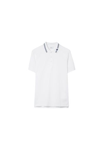 Burberry EKD Cotton Polo Polo Shirt White