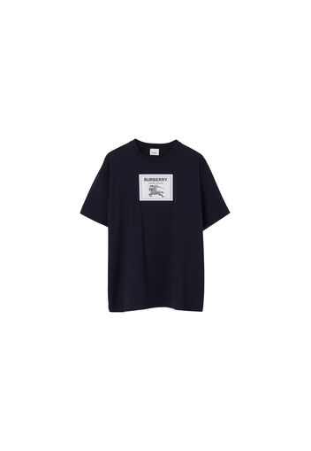 Burberry Prorsum Label Cotton T-shirt Smoked Navy