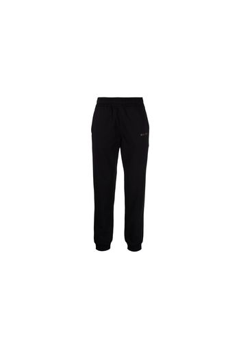 Burberry Logo Print Stretch Cotton Sweatpants Black