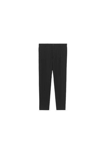 Burberry Wool Blend Casual Pants Black