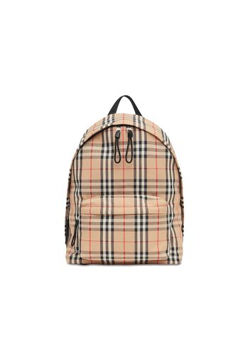 Burberry Vintage Check Nylon Backpack Archive Beige