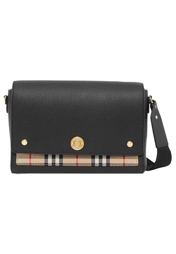 Burberry Vintage Check Note Shoulder Bag Black