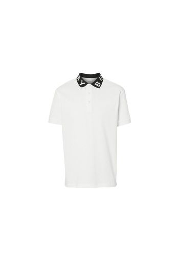 Burberry Ryland Collar Logo Polo White/Black