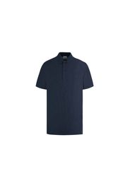 Burberry Letter Graphic Cotton Pique Polo Polo Navy