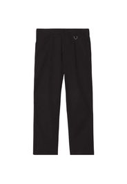 Burberry Cotton Gabardine Tailored Trousers Black