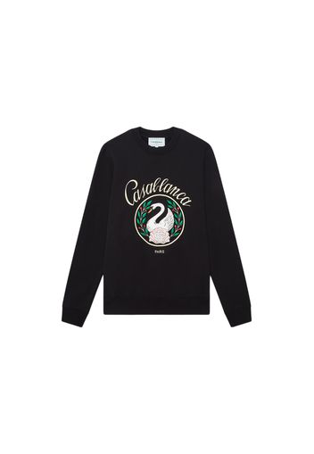 Casablanca Black Emblem De Cygne Sweatshirt Black/Multi