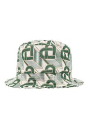 Casablanca Heart Monogram Jacquard Bucket Hat Green
