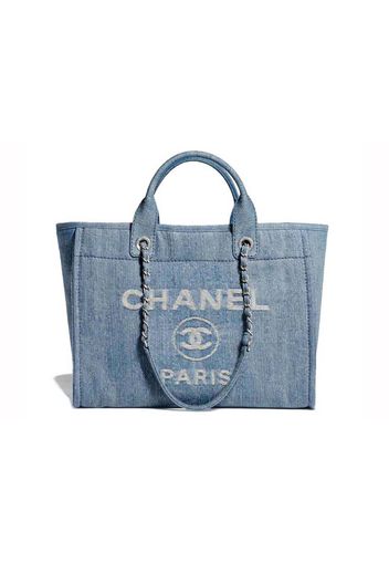 Chanel Medium Denim 23S Shopping Bag Light Blue (AS3351)