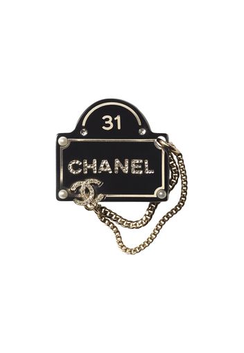 Chanel Metal Brooch AB9372 Black/Gold