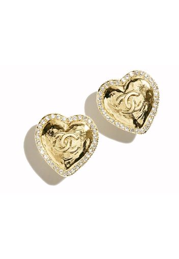 Chanel Stud Earrings Gold/Crystal (ABD072 B16157 NW375)