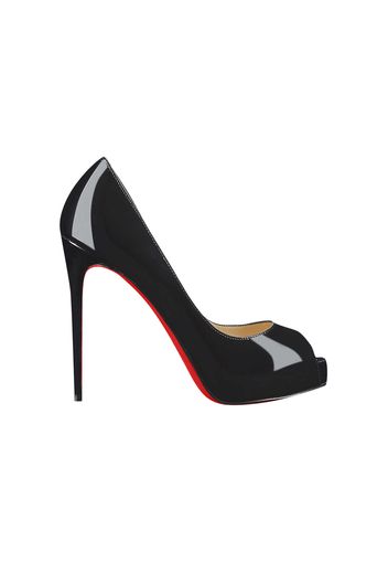 Christian Louboutin New Very Prive 120 Pump Black Patent Leather