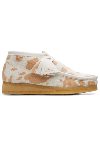 Clarks Originals Wallabee Boot Tan Cow Print (Women's)