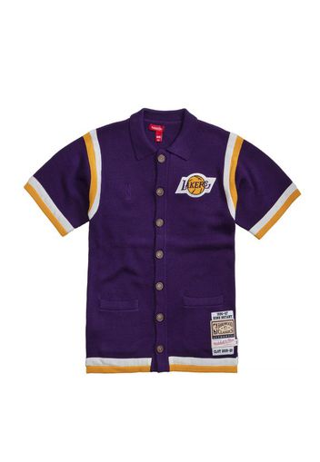 CLOT X Mitchell & Ness Lakers Shooting Shirt Purple/Yellow