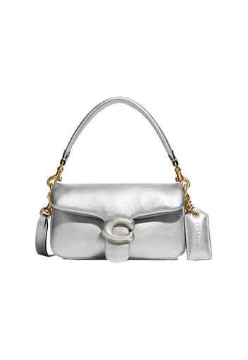 Coach Pillow Tabby Shoulder Bag 18 Metallic Silver