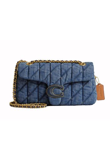 Coach Tabby Shoulder Bag 26 With Quilting Brass/Indigo