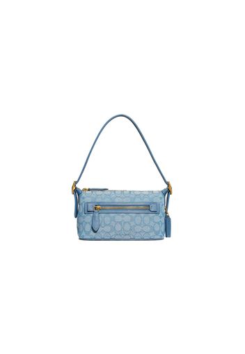 Coach Demi Bag In Signature Jacquard Brass/Lake