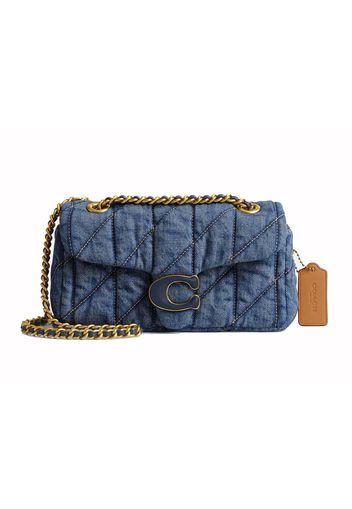 Coach Tabby Shoulder Bag 20 With Quilting Brass/Indigo