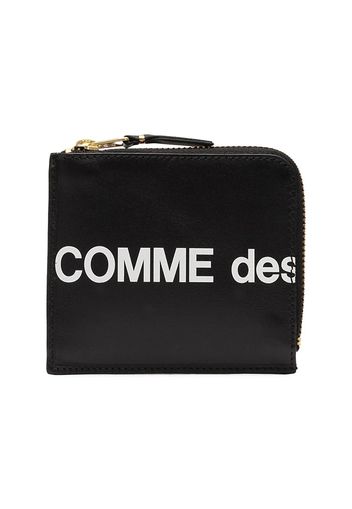 CDG Play Huge Logo Zip Wallet Play Black