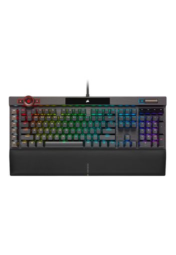 Corsair K100 RGB Wired Gaming Optical-Mechanical OPX Switch Keyboard with Elgato Stream Deck Software Integration CH-912A01A-NA RGB/Black