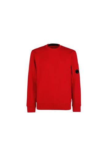 C.P. Company Diagonal Raised Fleece Sweatshirt Fiery Red