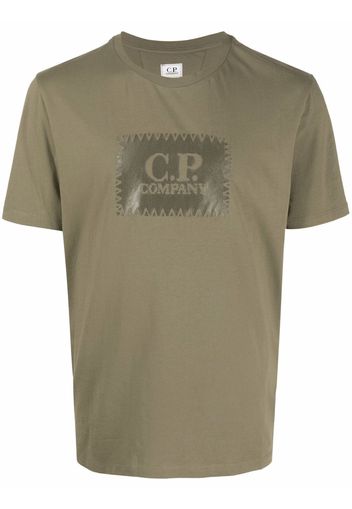 C.P. Company 30/1 Jersey Label T-shirt Burnt Olive Green