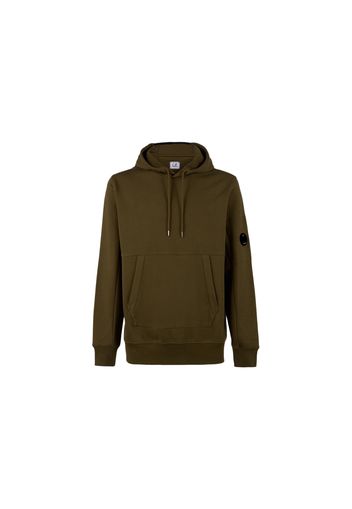 C.P. Company Diagnol Raised Fleece Hoodie Ivy Green