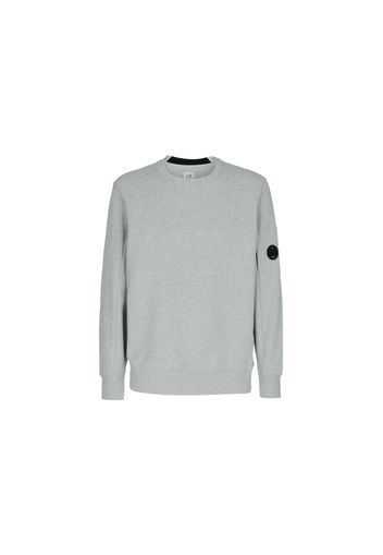 C.P. Company Diagonal Raised Fleece Sweatshirt Grey Melange