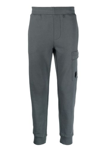 C.P. Company Diagonal Raised Fleece Sweatpants Dark Shadow Grey